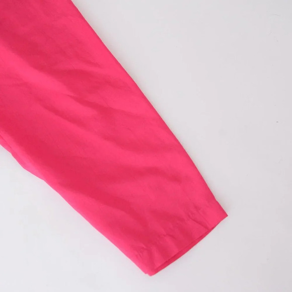 Vintage Joan Walters Petites Neon Pink Zip Up Jumper Size 4  Barbiecore 80's - Picture 6 of 12